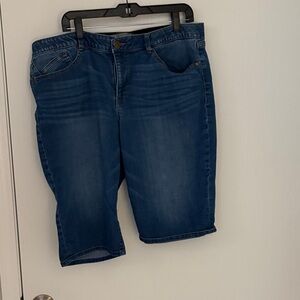 Wit & Wisdom Dark Blue Jean Shorts